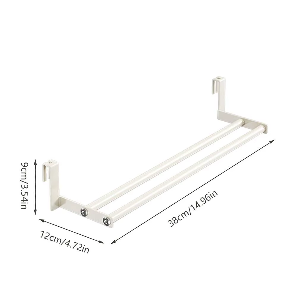 Séchoir à linge mural robuste et peu encombrant de 38/48/58 cm, porte-serviettes mural pour chambre 