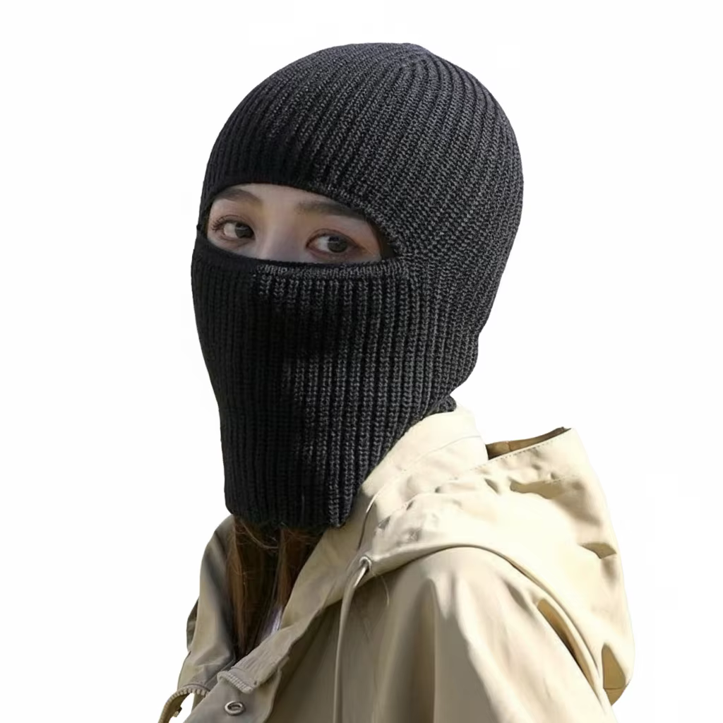 Cagoule polaire casquette de cyclisme résistant au froid coupe-vent capuche chaude et chapeau épaiss