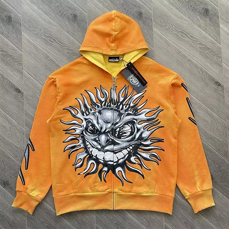 HS sun zip up sweat à capuche orange capsule 11