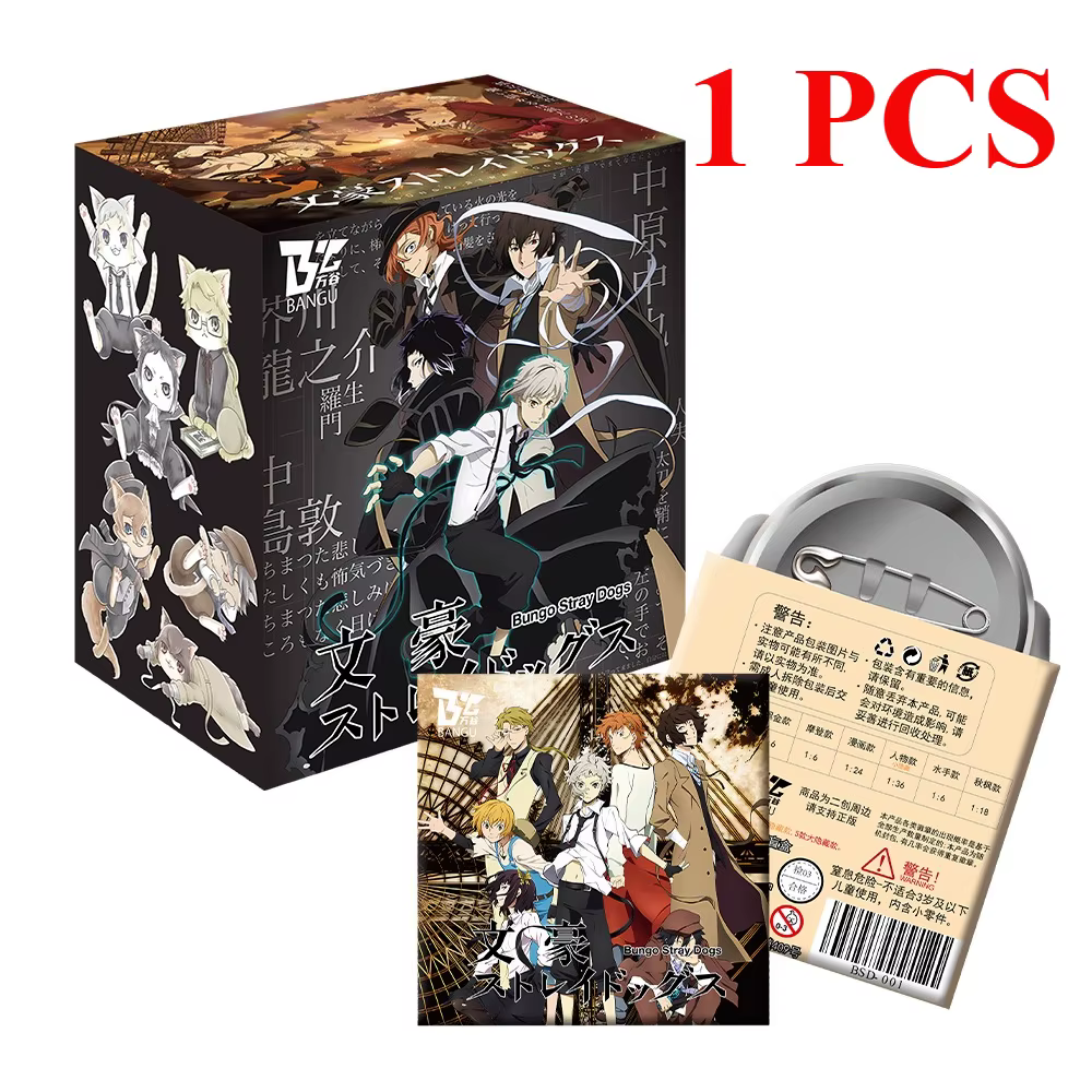 Bungo Stray Dogs Figure Anime épinglettes broches Manga ACG décoration Cosplay Badge bricolage sac à