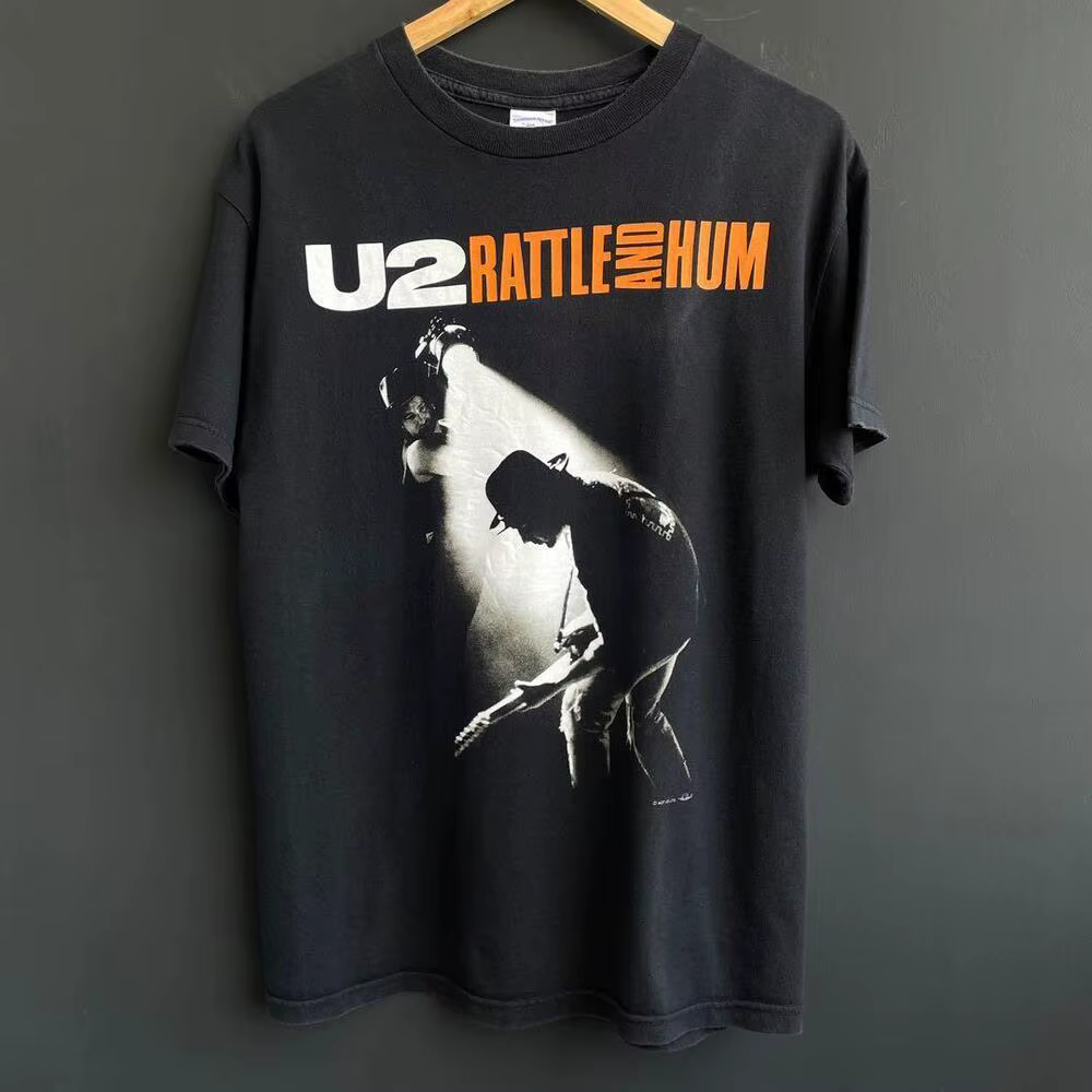 T-shirt à imprimé graphique du groupe de rock irlandais U2, pour femmes et hommes, streetwear Haraju