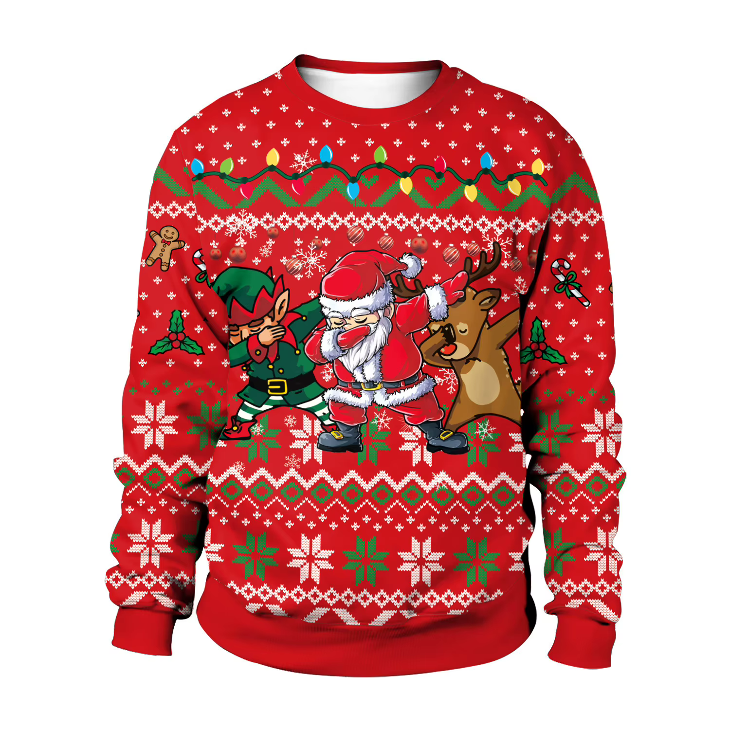 Sweat-shirt drôle de Noël pour femmes, pulls de tête de chien, sweat à capuche renne sautant, Climax