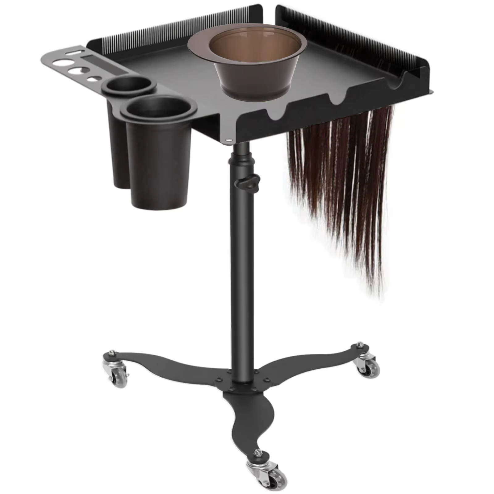 Chariot roulant en métal pour coiffeur, chariot multifonctionnel pour salon, support et support de s