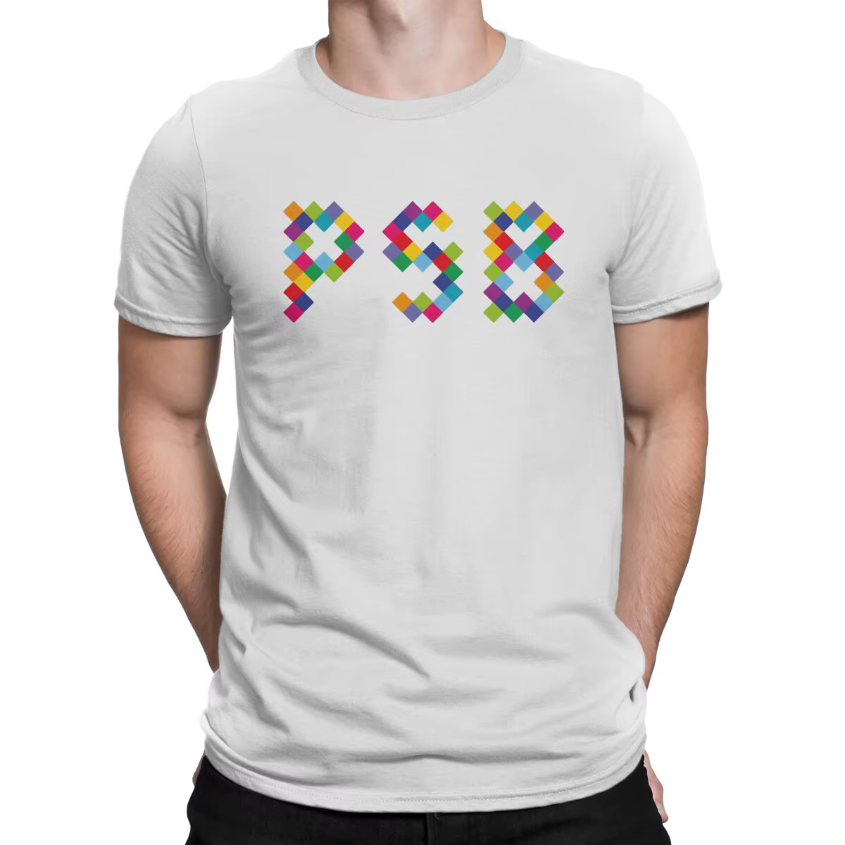 PSB Eugène Économie pour hommes, 100% coton, Économie à la mode, Col rond, Animalerie, Garçons Tee S
