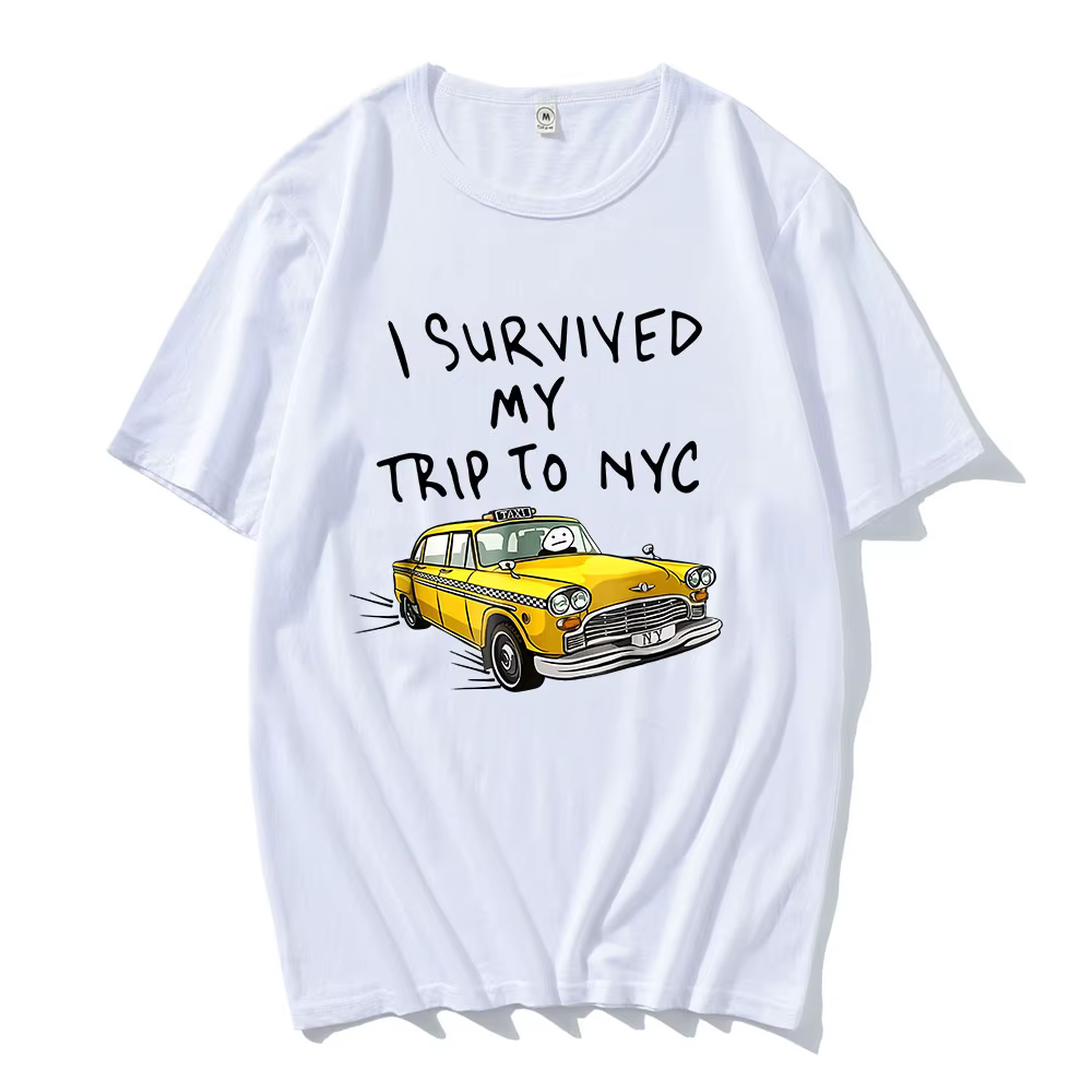 T-shirt « I Made It Through The New York Trip » de Tom Holland, T-shirt rétro imprimé style streetwe