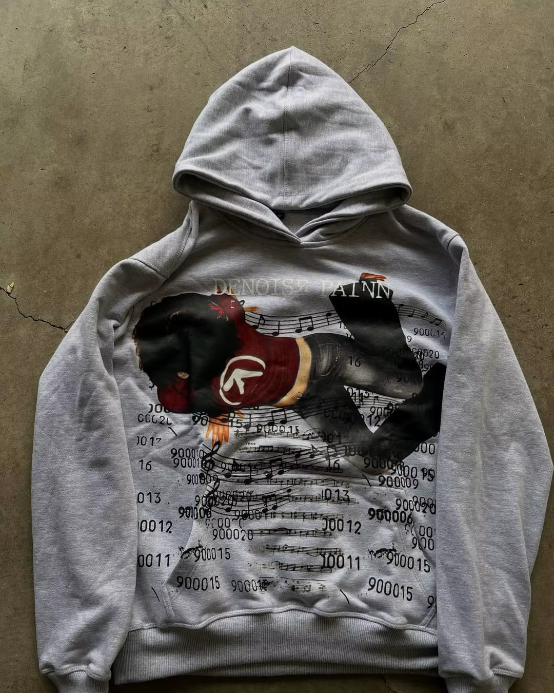 Sweat-shirts à capuche imprimés décontractés Harajuku pour femmes, streetwear grunge, hauts de survê
