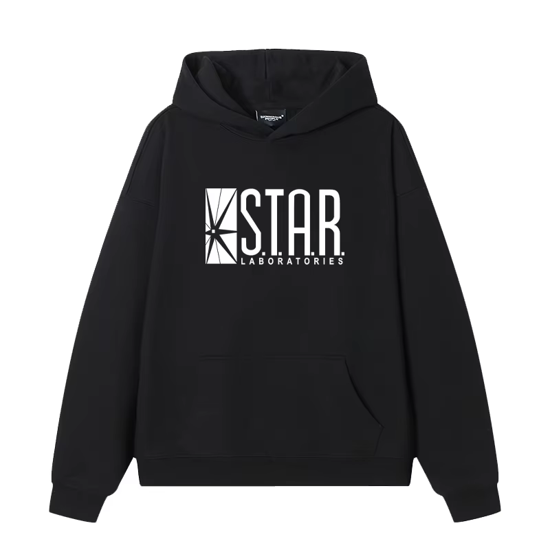 Sweat à capuche avec Logo Star Labs imprimé, mode printemps Hip Hop, vêtements de sport rétro décont