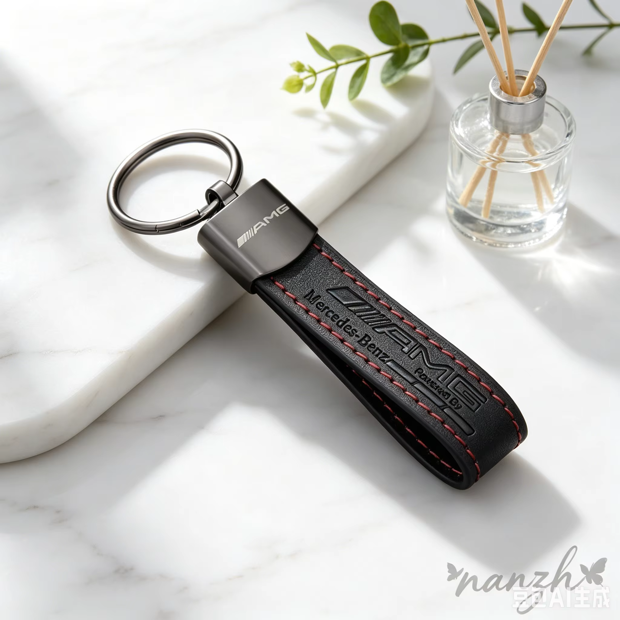 Porte-clés décoratif en cuir, accessoire de décoration, cadeaux d'affaires pour Mercedes Benz W253 G