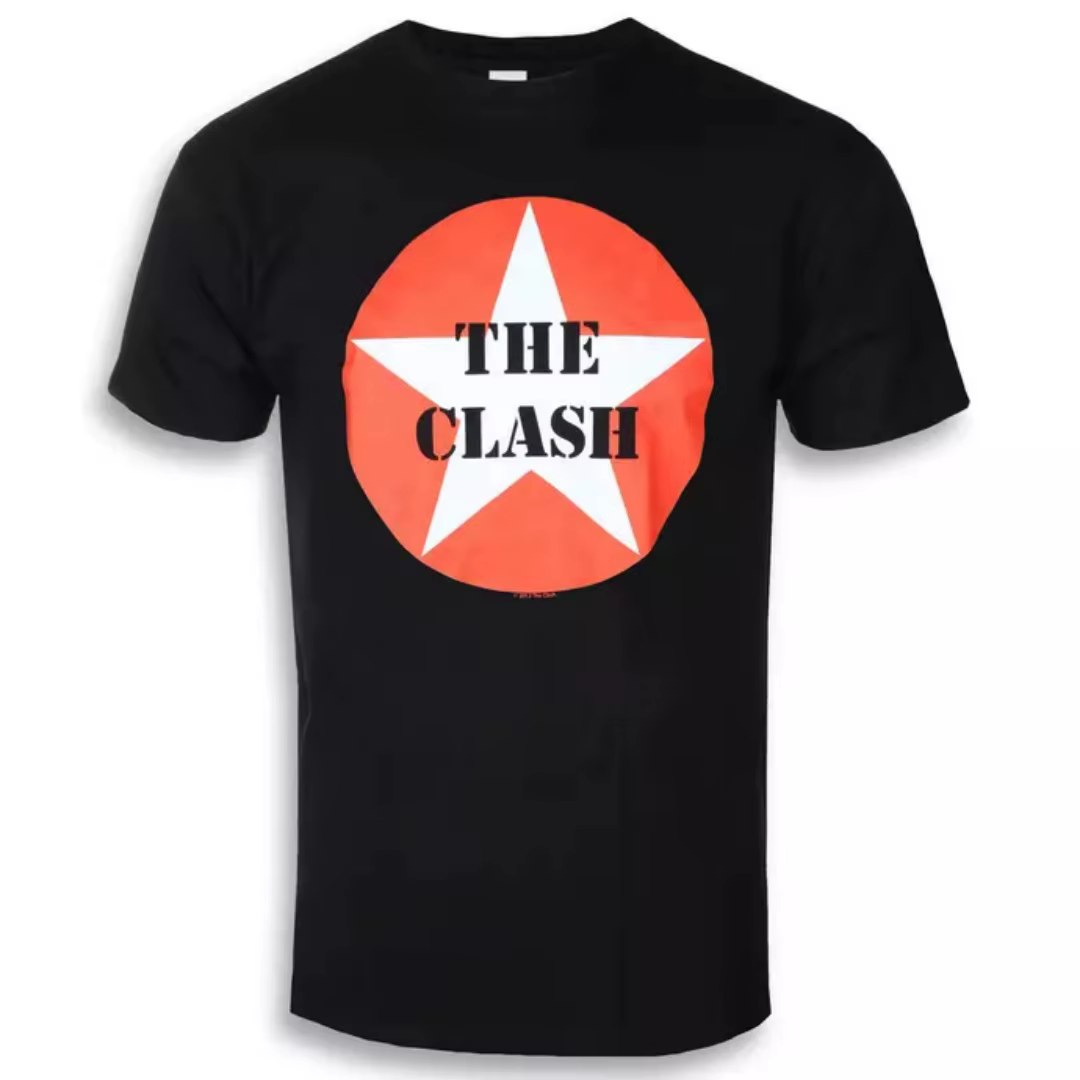T-shirt imprimé Clash - STAR BADGE - T-shirt classique du groupe Hardcore Punk - Convient aux hommes