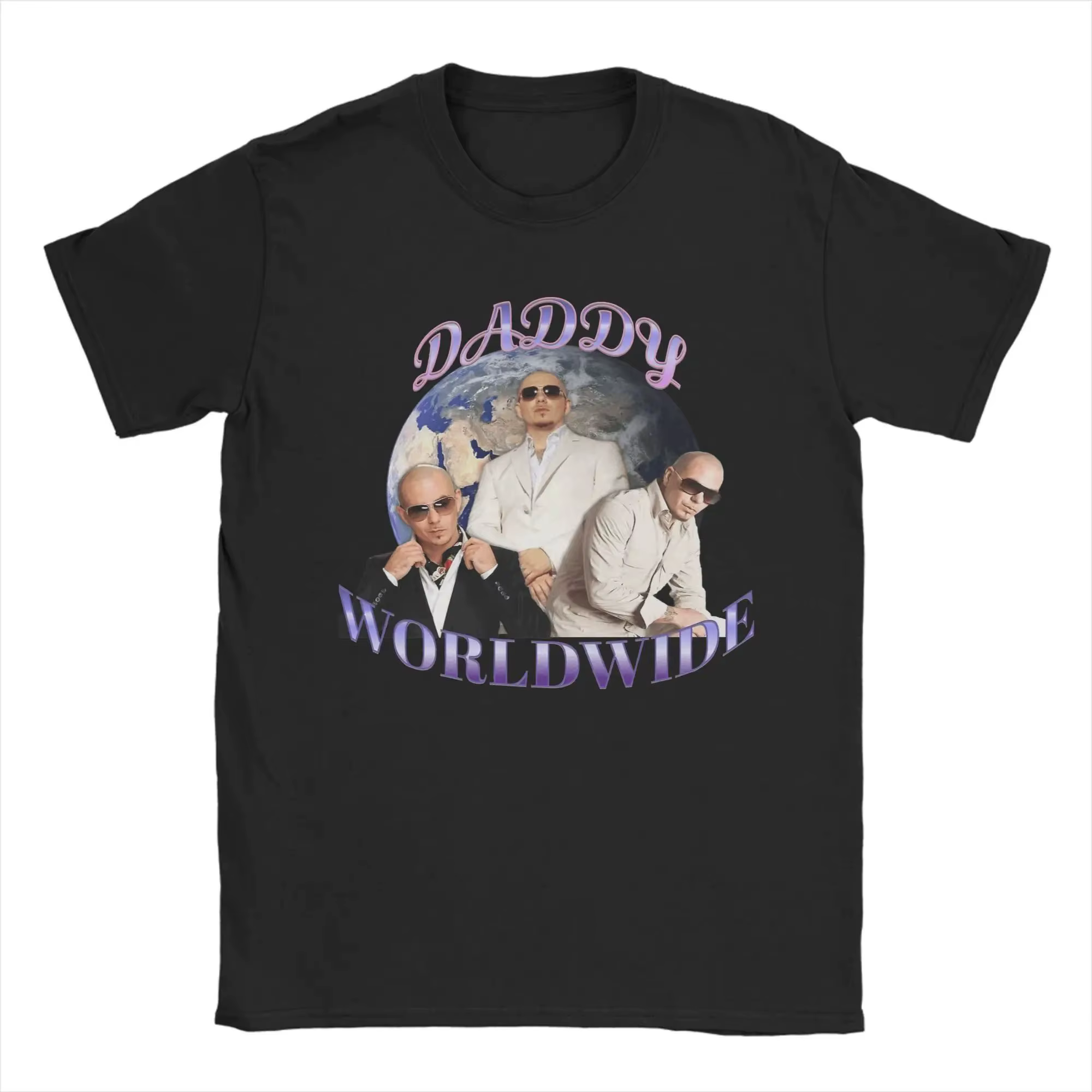 T-shirt unisexe décontracté à col rond, style streetwear, motif Pitbull, coupe ample, imprimé Hip Ho