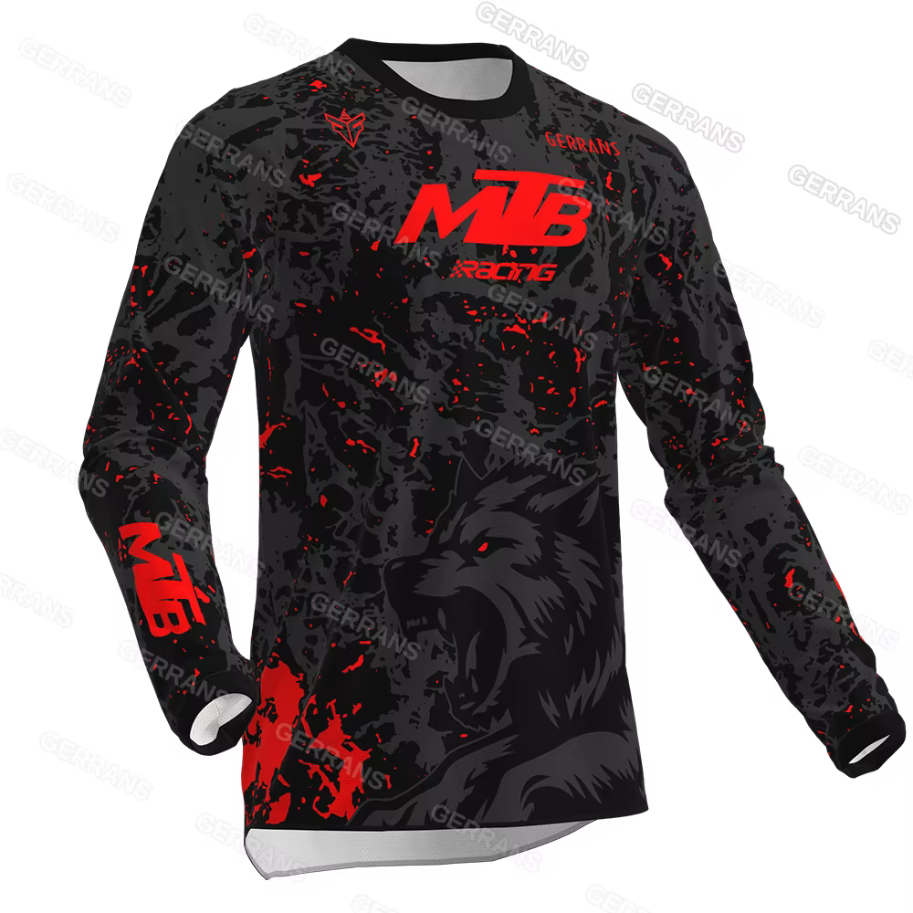 Vtt descente maillot VTT T-Shirt moto tout-terrain DH Gerrans vtt maillot Motocross chemise sweat vê