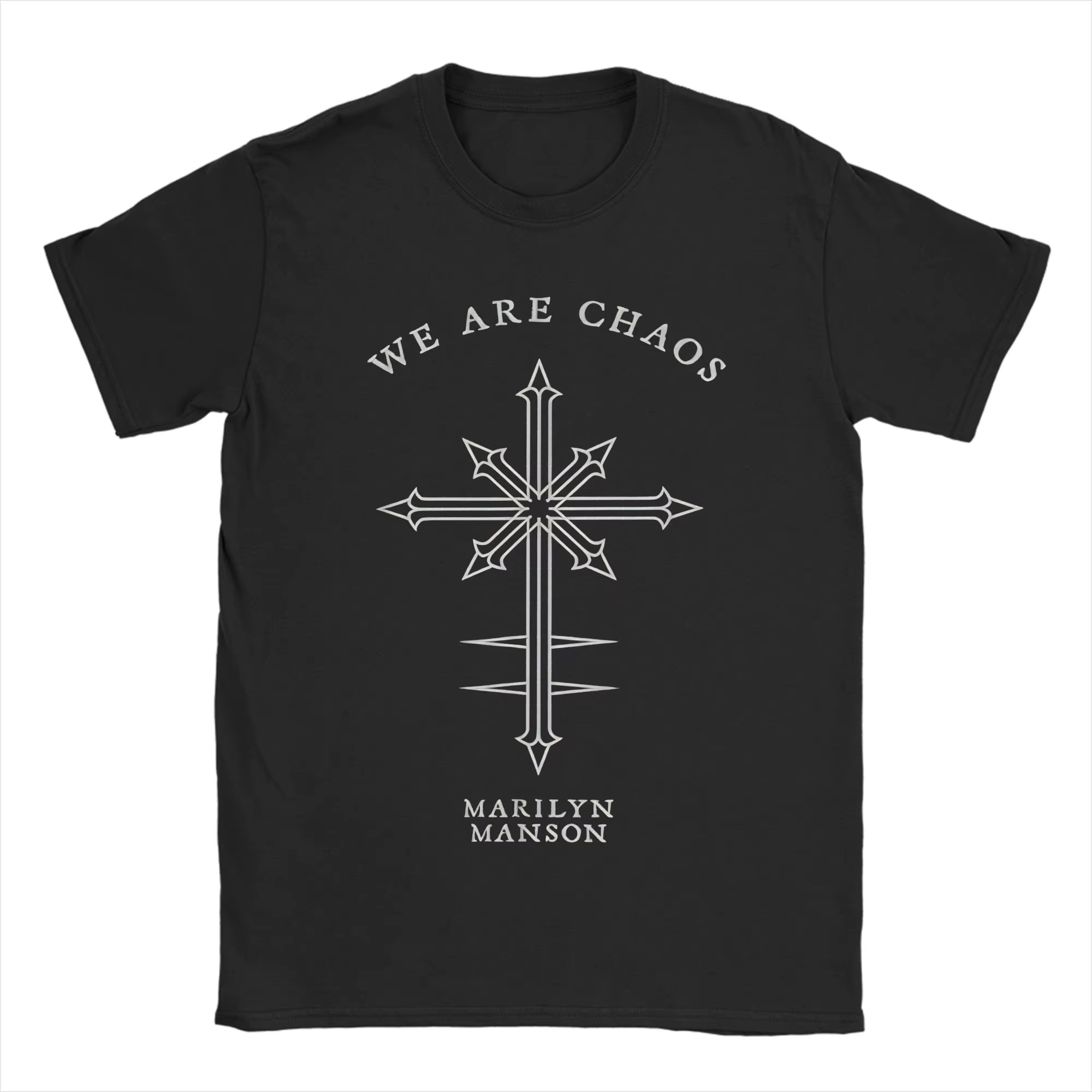 Marilyn Manson Music Tour t-shirt pour hommes femmes imprimé t-shirts vêtements en coton