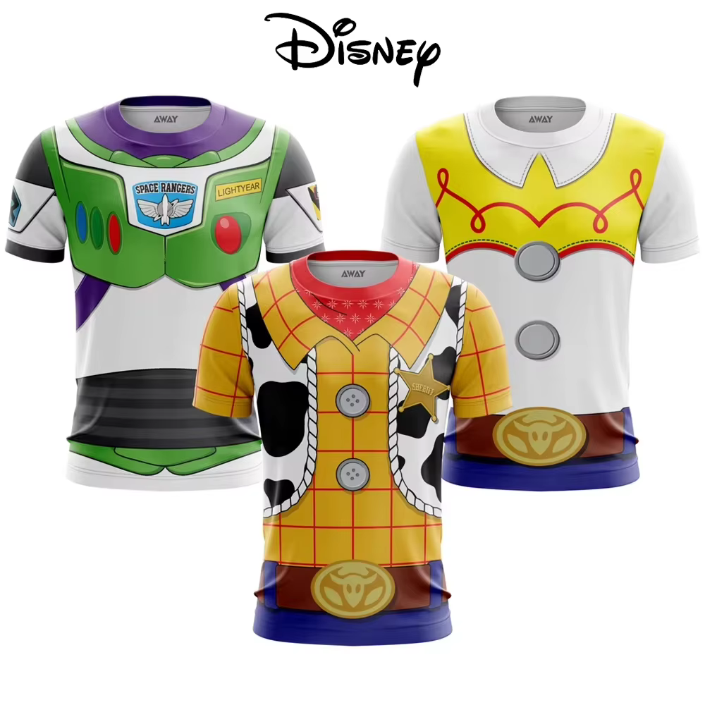 Disney Toy Story Costume T-shirt Woody Buzz Lightyear Zurg Jessie Cosplay Costume Chemise pour Homme