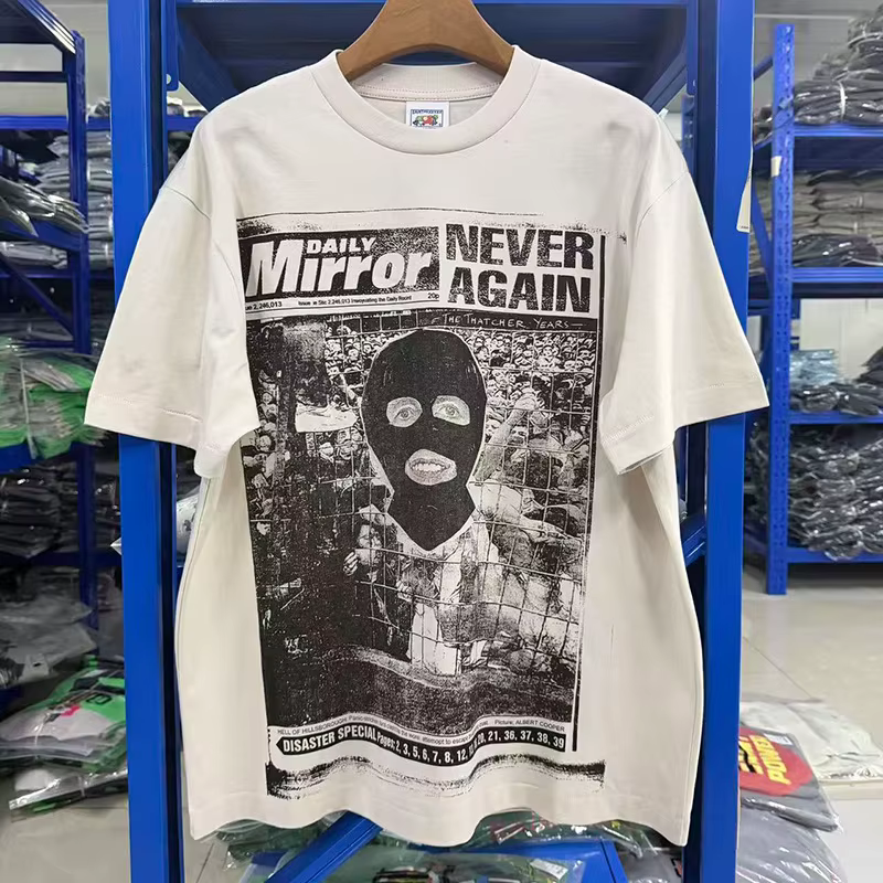 T-shirt Streetwear 26SS à imprimé graphique pour hommes et femmes, en coton de qualité supérieure, a