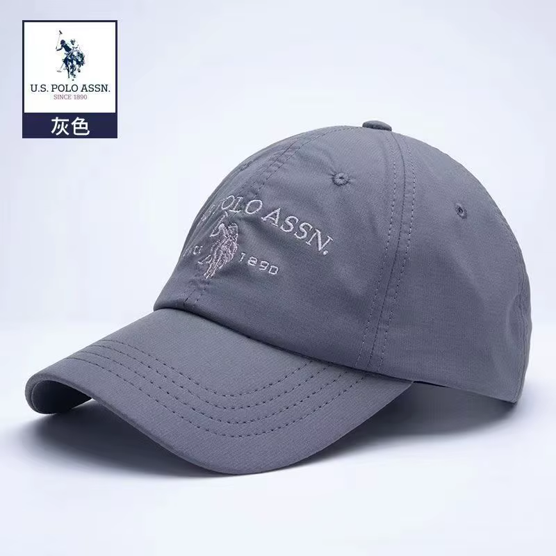 Casquette de baseball US Polo Assn à séchage rapide pour hommes et femmes, chapeau décontracté à bor