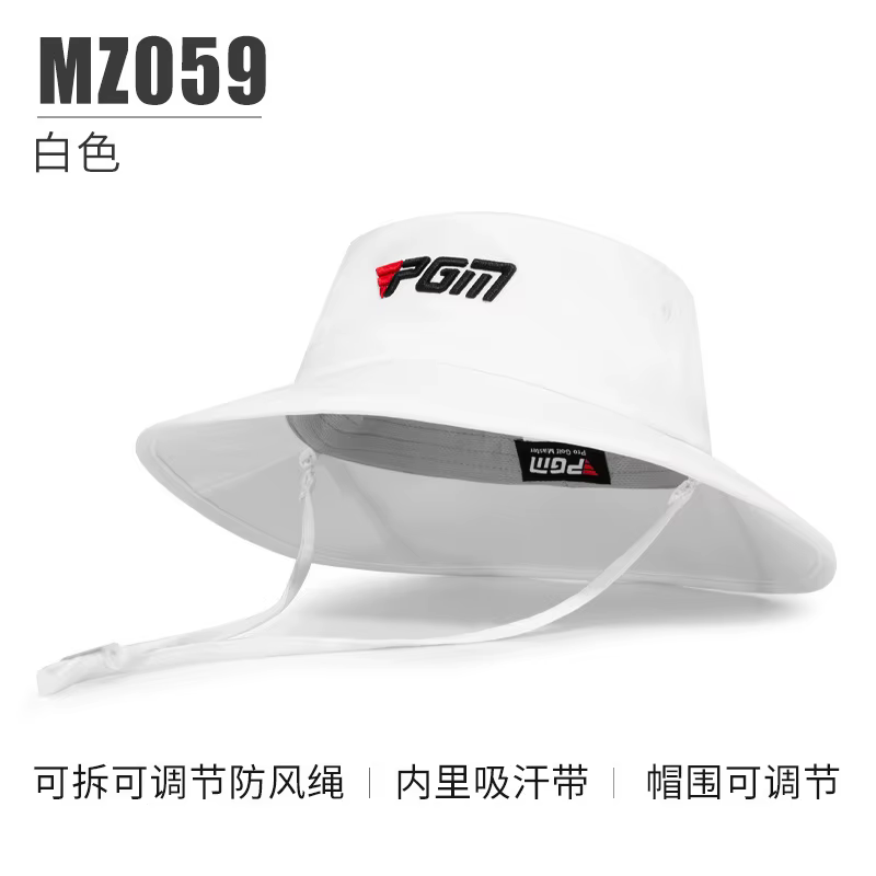 PGM – chapeau de Golf pour hommes/femmes, casquette réglable avec corde coupe-vent, bande absorbant 