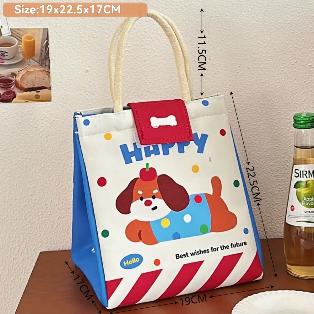 Sac à Bento mignon pour employés de bureau, fourre-tout de grande capacité, sac de conservation isol