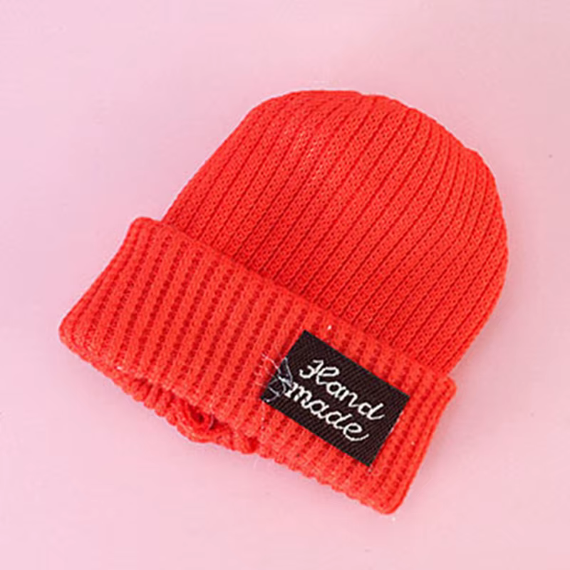 Bonnet de patin en laine tricotée à la mode, accessoires de chapeau de beurre, mignon, document de b