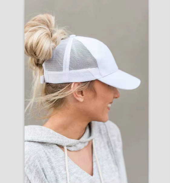 Casquette de baseball pour femme 2026 – Nouvelle casquette queue de cheval pour l'été, protection UV