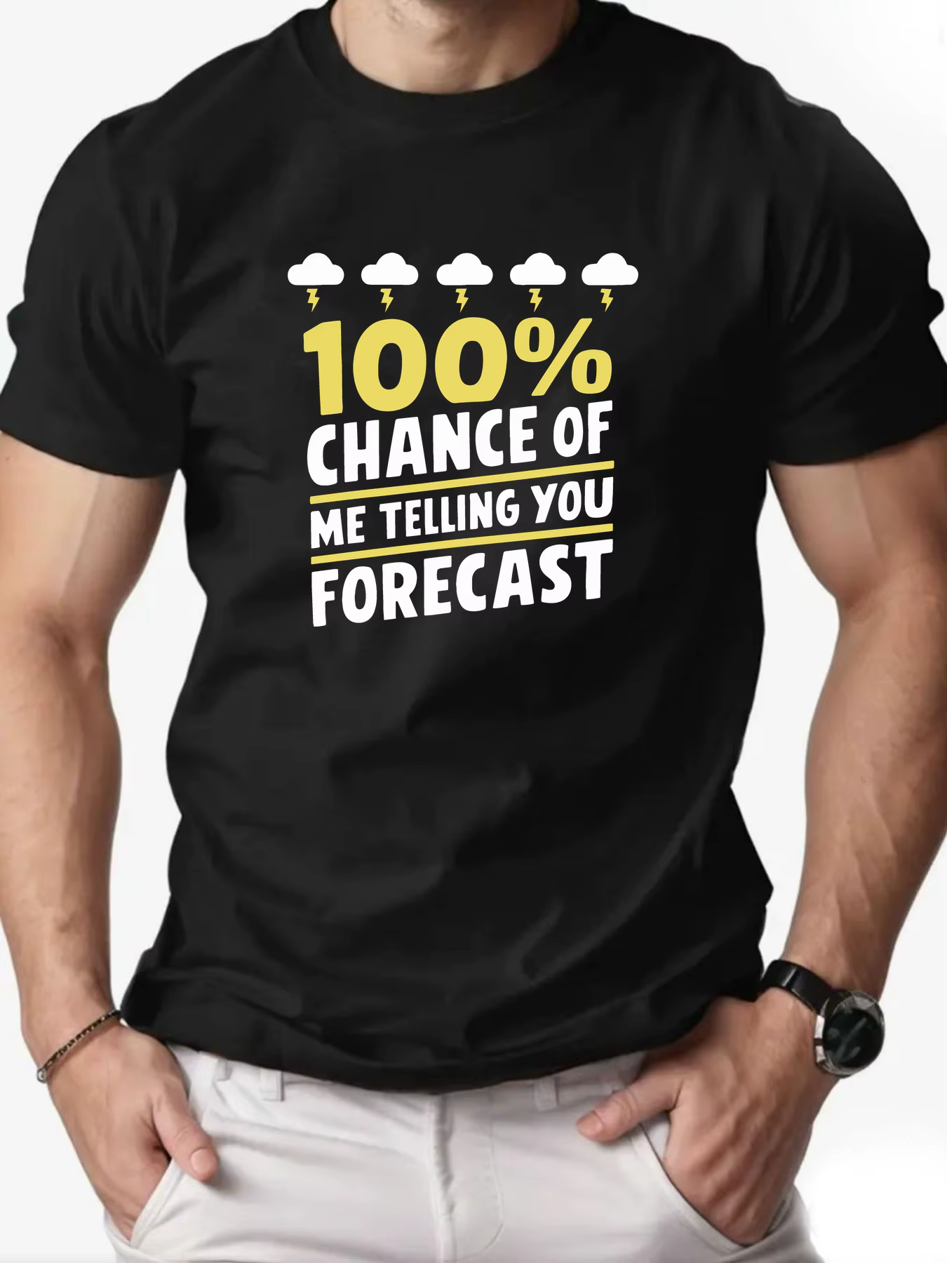 T-shirt col rond pour hommes, 100% coton, lettres anglaises imprimées, respirant, Streetwear, surdim