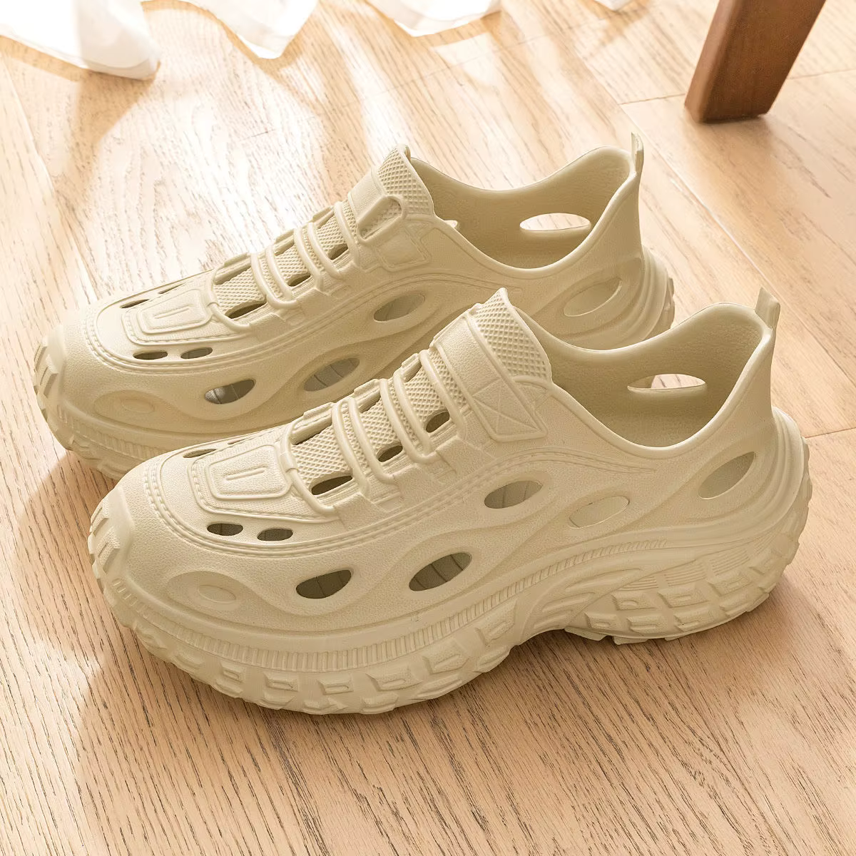 Sabots d'été pour hommes pour l'extérieur, chaussures de plage, antidérapants, anti-odeurs, à bout f