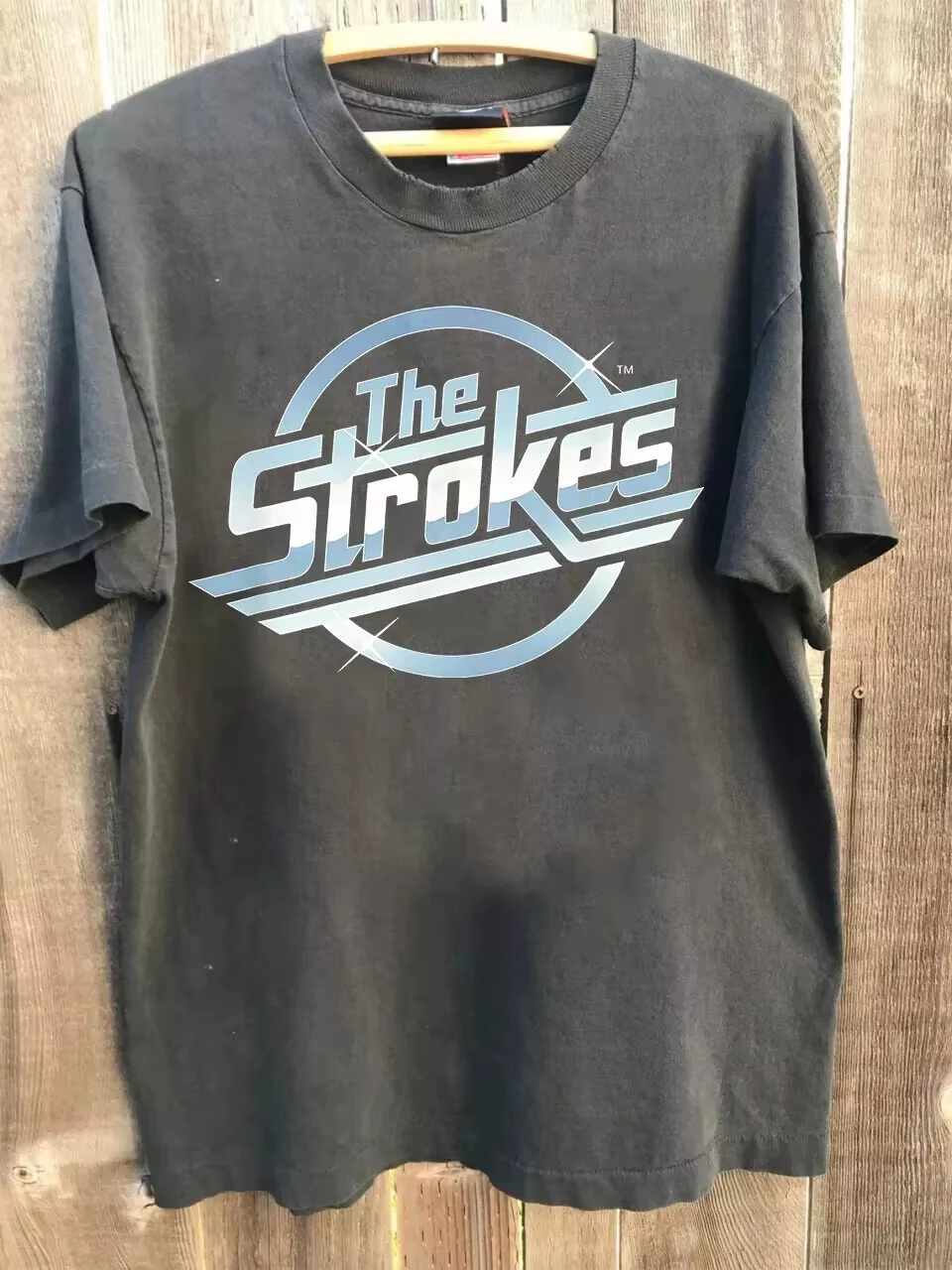 T-shirt Vintage The Strokes pour Femme Été 2026 – Coton Pur et Respirant, Manches Courtes, Streetwea