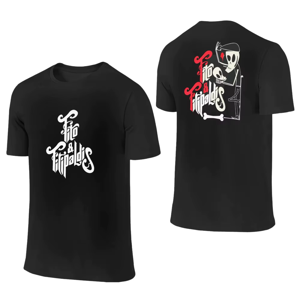 Fitos Fitipaldis Band T-shirt d'été Streetwear pour hommes et femmes, T-shirt en coton Hip Hop, haut