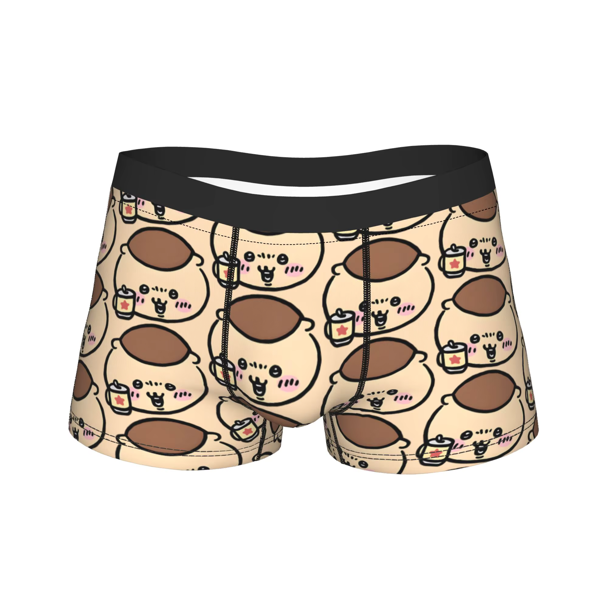 Sous-vêtements longs Chiikawas kurimanju pour hommes, caleçons humoristiques, shorts, culottes, sous
