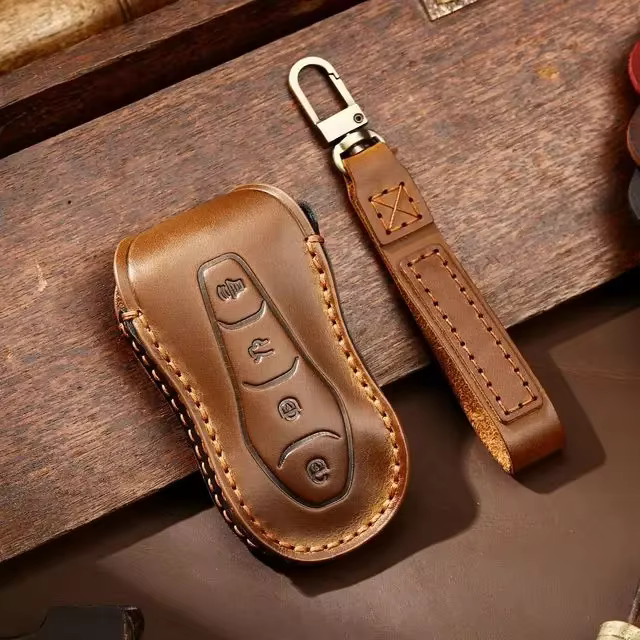 Juste de clé de voiture en cuir pour Geely Emgrand GS Vision, porte-clés, accessoires porte-clés, pr