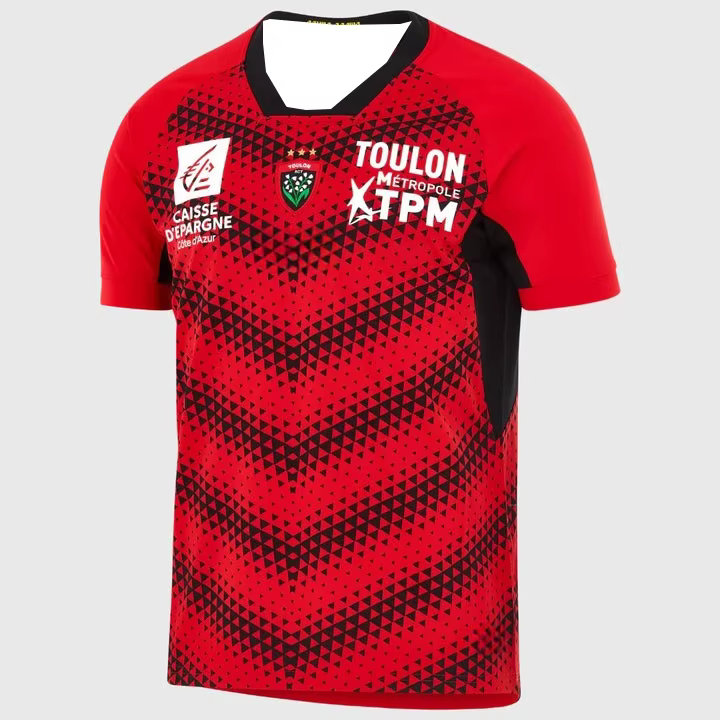 Nouveau Maillot de Rugby RC Toulon 2026 Imprimé en 3D pour Homme, T-shirt Y2K Oversize Idéal pour le