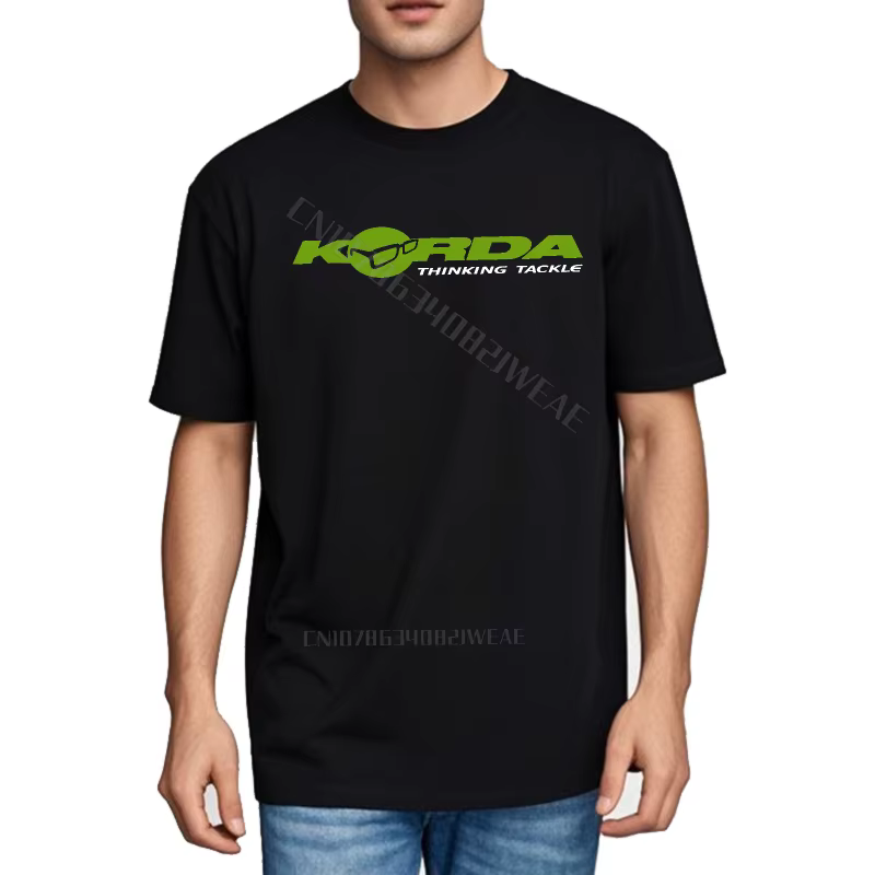 Homme T-shirt graphique coupe décontractée T-shirt Korda Thunder Tackle Logo Design été séchage rapi