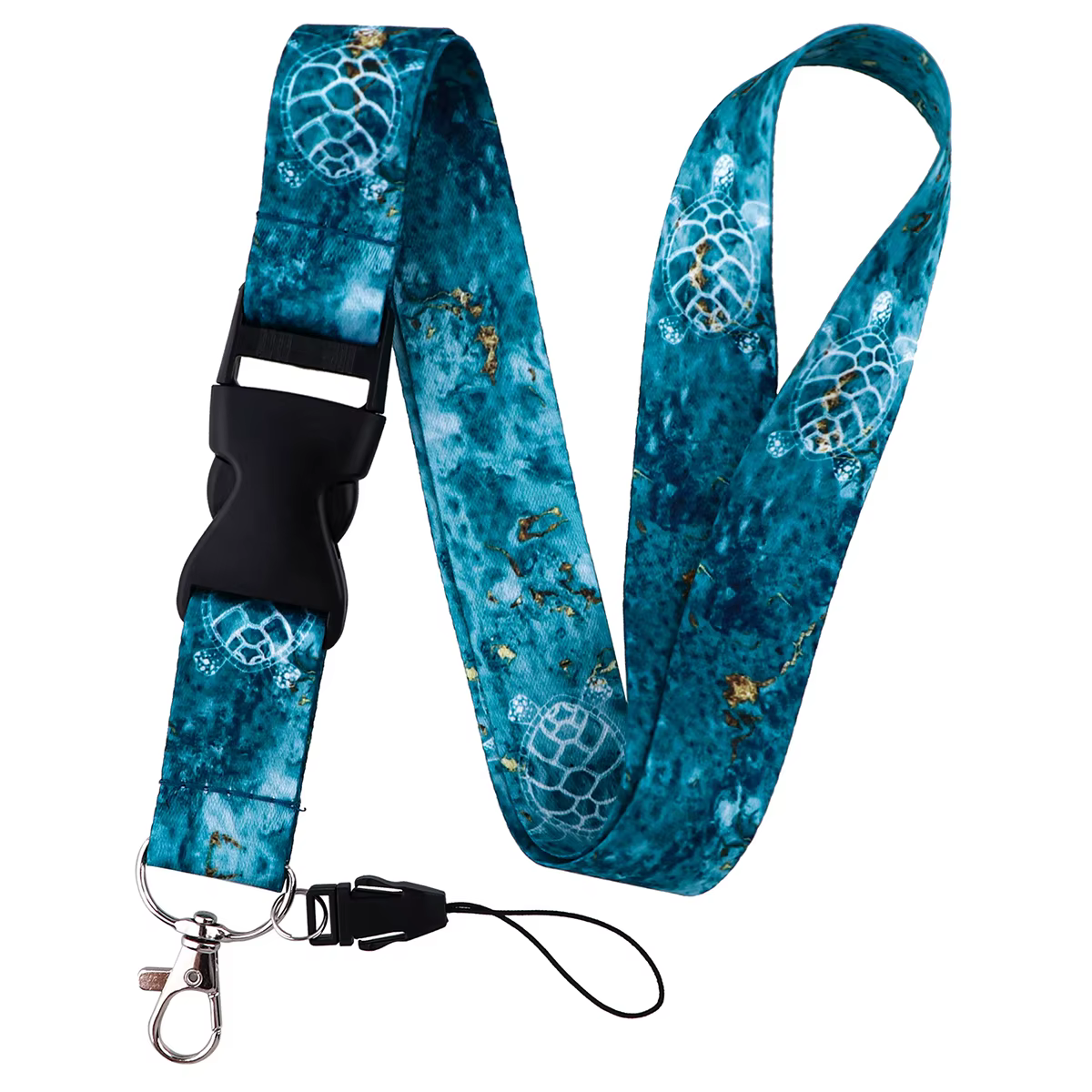 Lanières de support d'identifiant tortue de mer pour clés, sangles de téléphone portable multifoncti