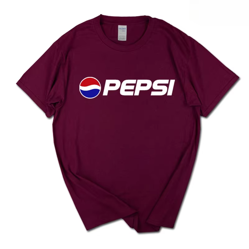 2025 été nouvelle marque à la mode INS Pepsi Cola Joint T-shirt Sprite Coca-Cola hommes et femmes am