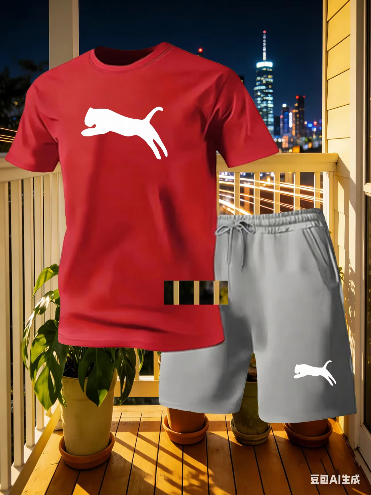 Ensemble de sport pour homme, t-shirt à manches courtes et short, ensemble décontracté et tendance, 