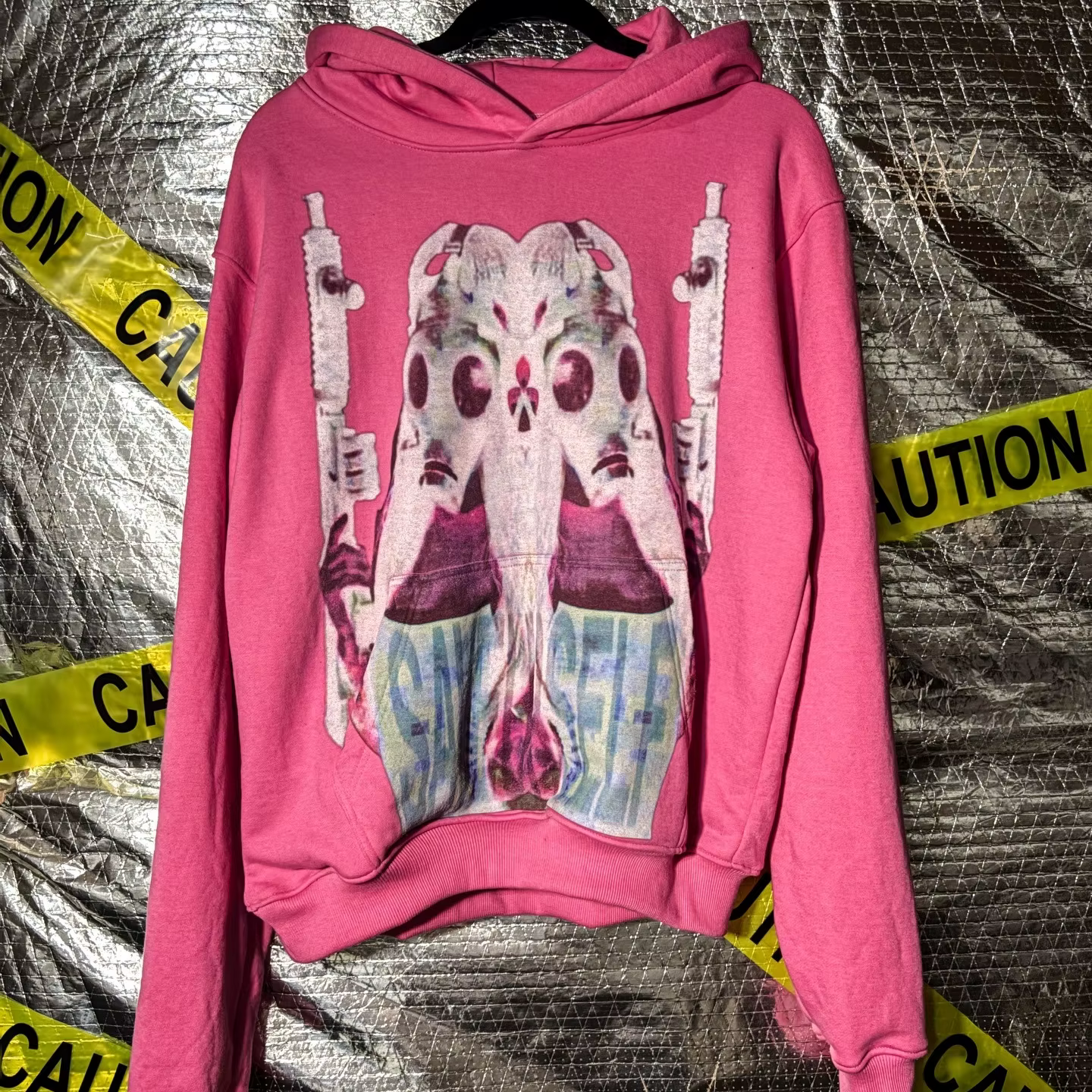 Sweat-shirt à capuche rose Harajuku Punk, vêtements décontractés, style américain, Goth Y2k, streetw