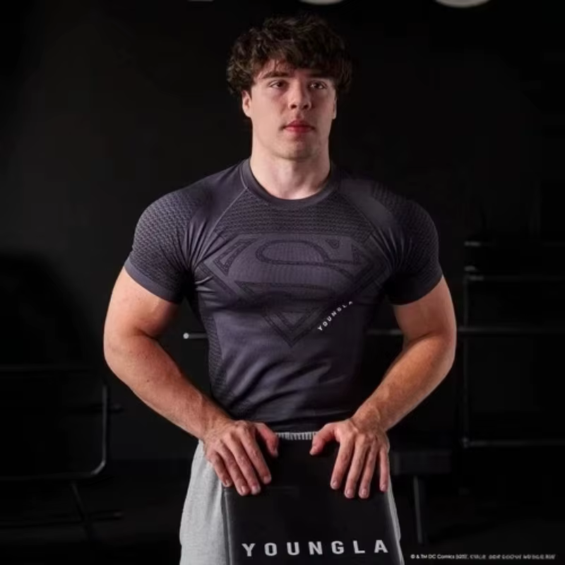 Superman Sports Tight Shirt, dernière mode décontractée pour le fitness, pour hommes et femmes, adul