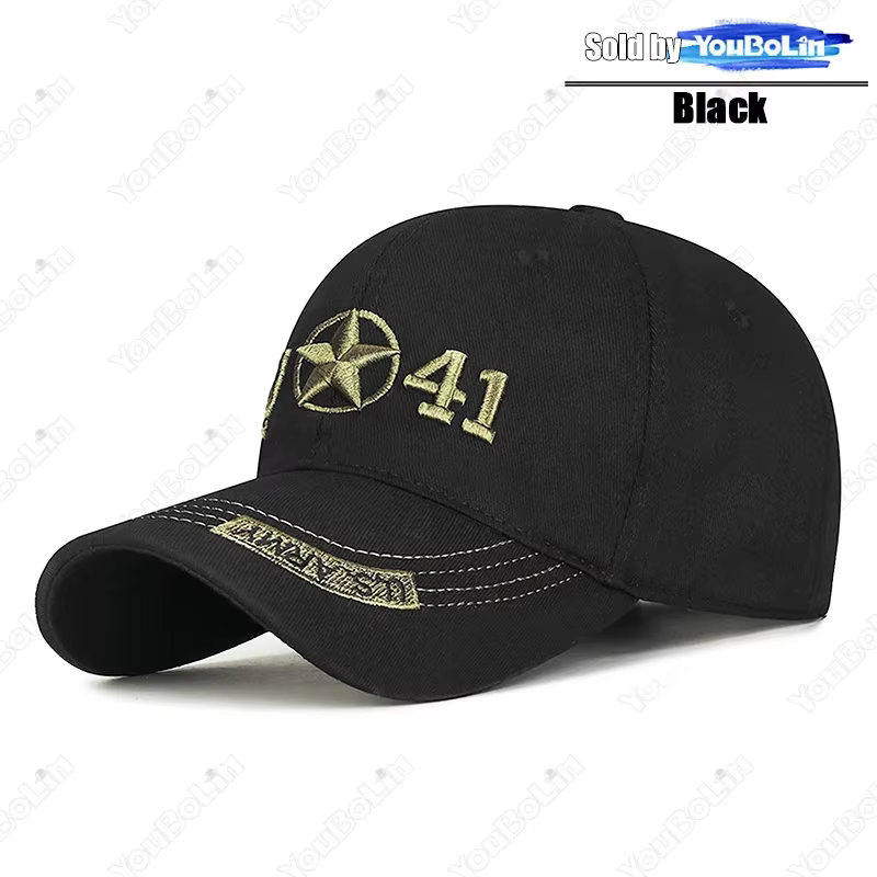 Casquette de baseball brodée de style militaire 1941, chapeau de soleil, chapeau de camionneur, chap