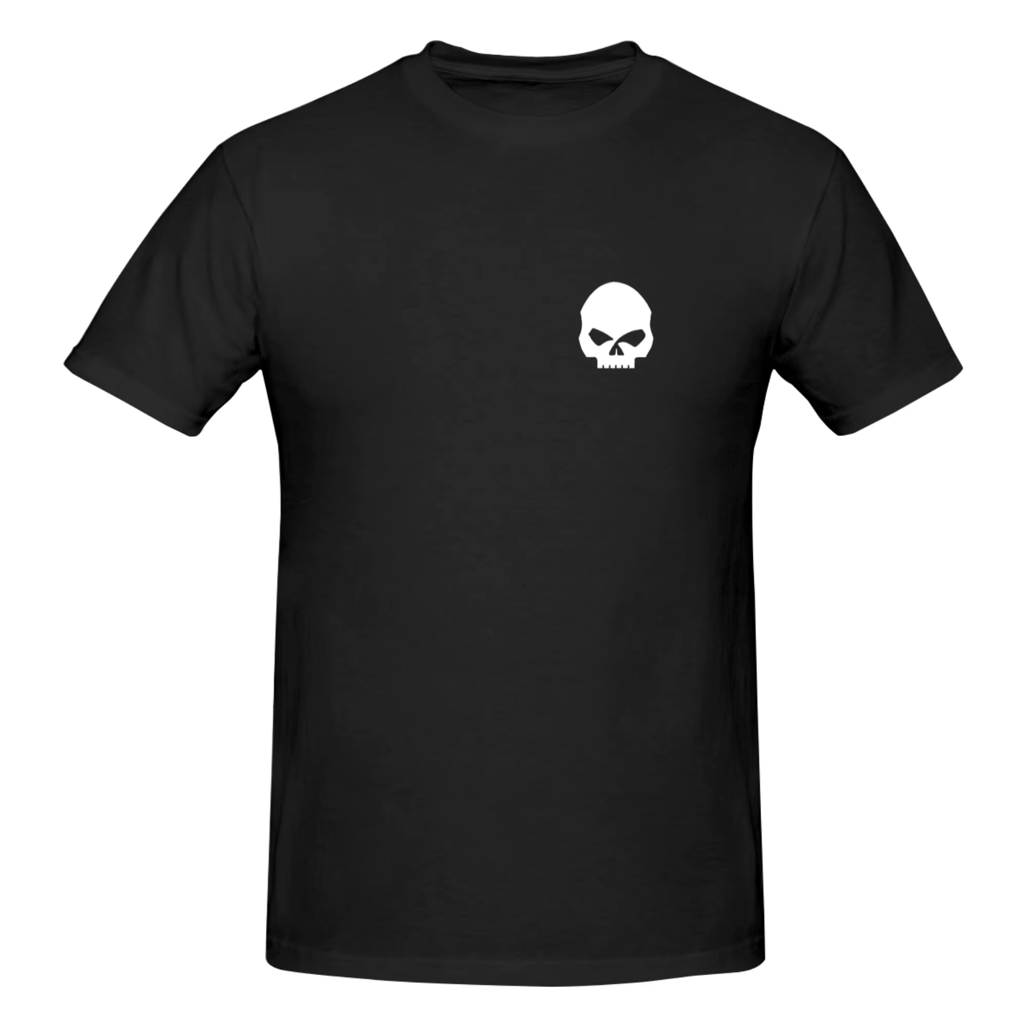T-shirt imprimé avec logo Funny Skull Harley pour hommes, t-shirt unisexe, grande taille