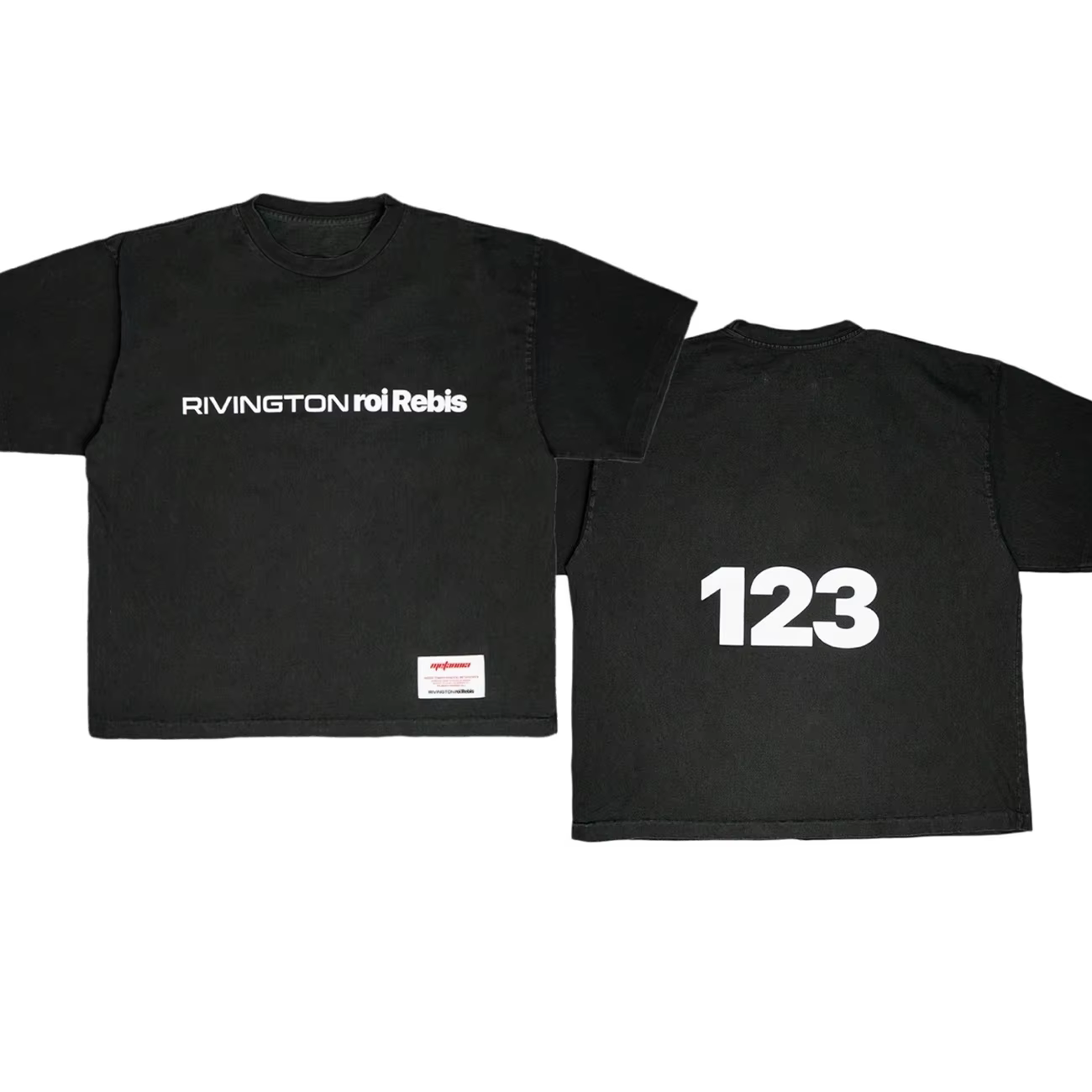 T-shirt RRR123 pour hommes et femmes, meilleure qualité, noir et blanc, RRR-123