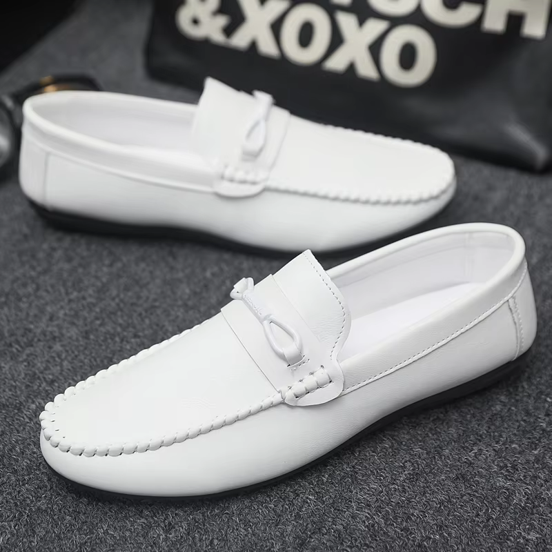 ELUVA hommes chaussures décontractées mocassins respirants léger antidérapant marche baskets été gra
