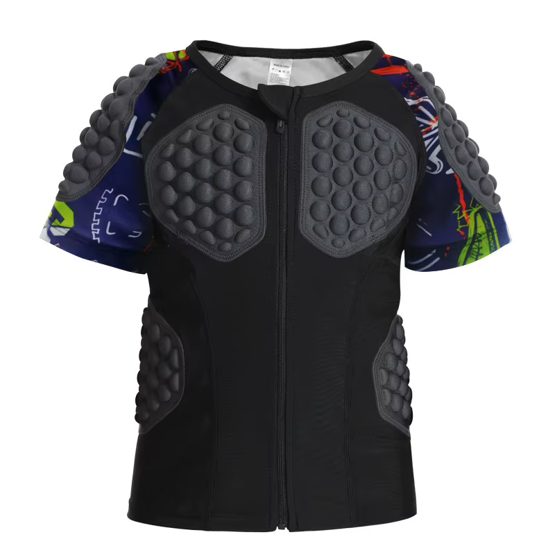 Maillots de rugby rembourrés de sécurité pour enfants, maillots de gardien de but de football pour g