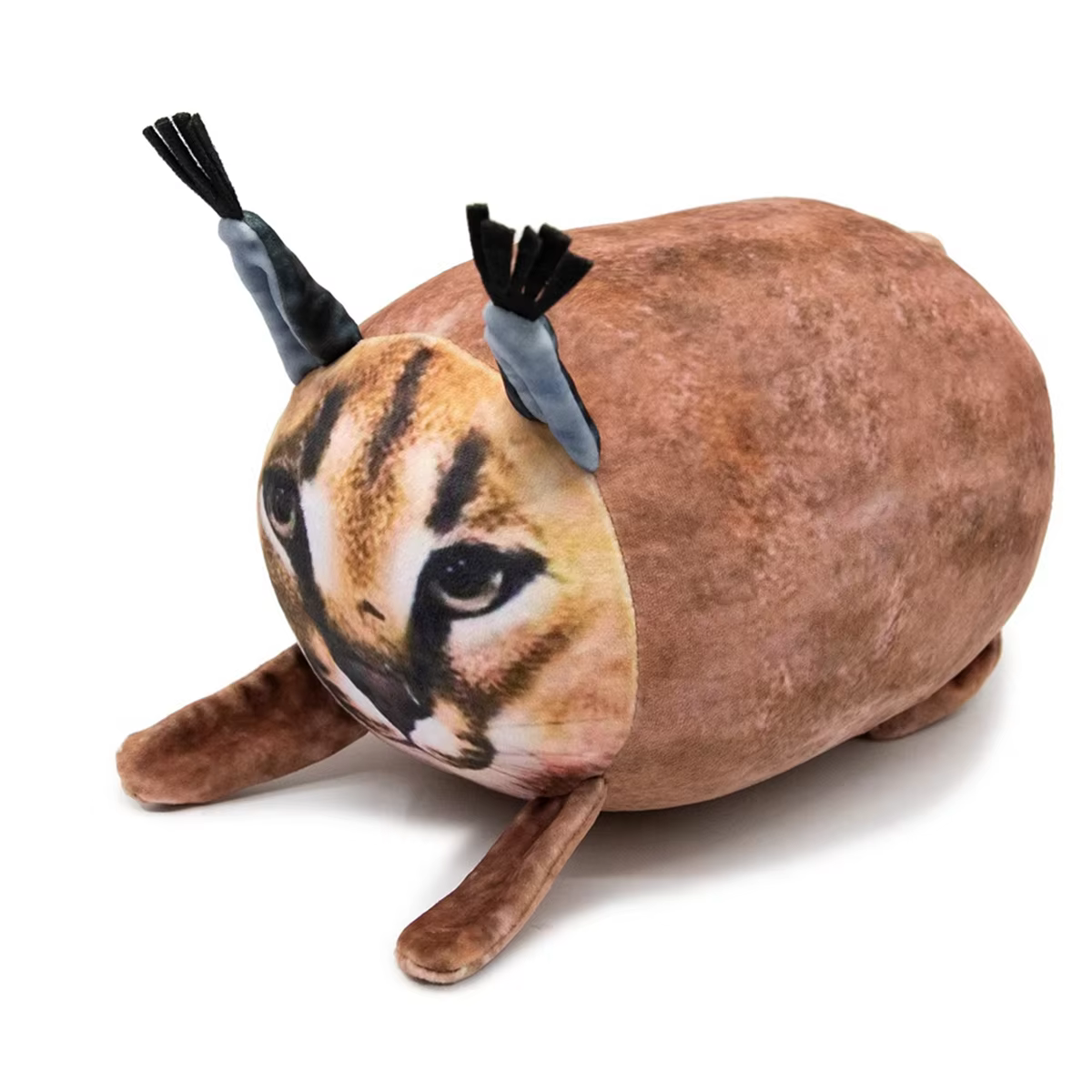 Floppa-Peluche en forme de chat potelé Caracal pour enfant, oreiller de 8 pouces, jouet en forme d'a