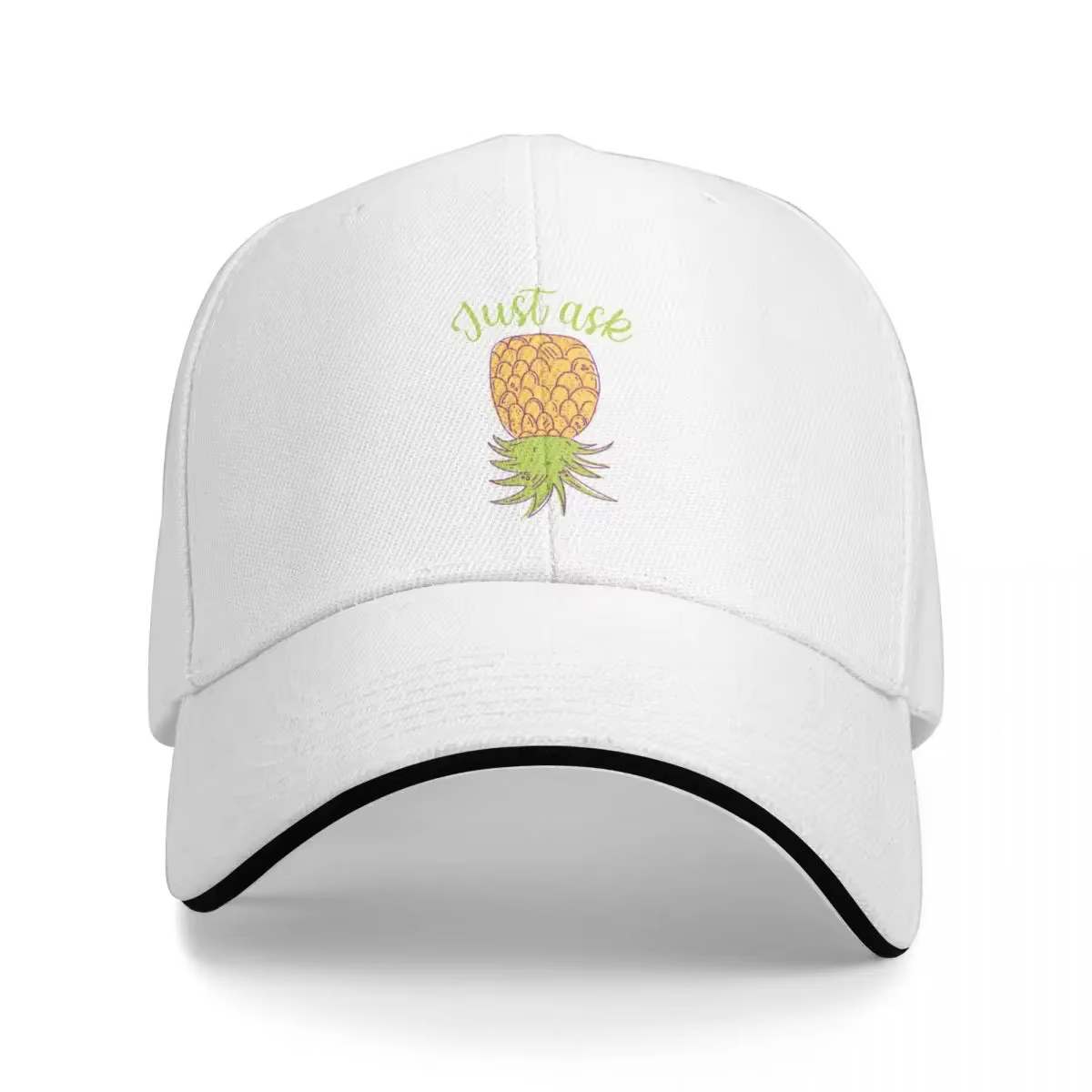 Casquette de baseball unisexe à l'envers avec ananas, chapeau à rabat, chapeau de soleil, chapeau de