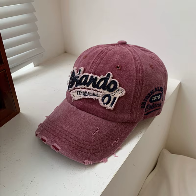 Hip Hop trous chapeau de Baseball pour hommes femmes rétro lavé coton casquette à visière mode Snapb