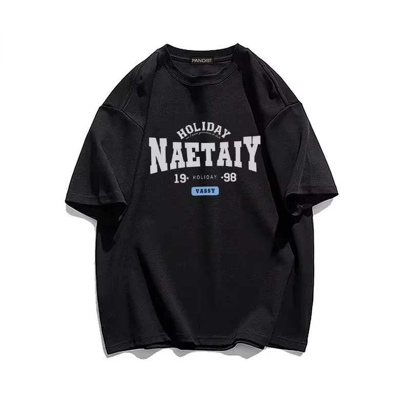 T-shirt oversize pour femme, imprimé alphabet Harajuku, manches courtes, vêtements gothiques pour ho