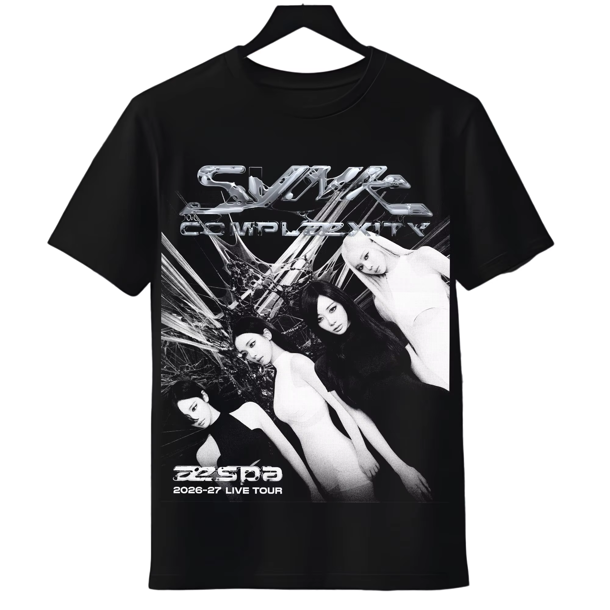 T-shirt Aespa Synk Complaexity Live Tour 2026 pour hommes et femmes, vêtements d'été en coton Y2K, m