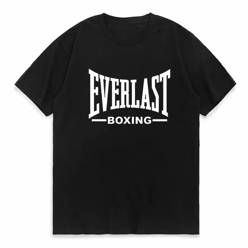 EVERLAST BOXING Logo T-shirt et col rond femme imprimé été T-shirt Harajuku rue haut tendance