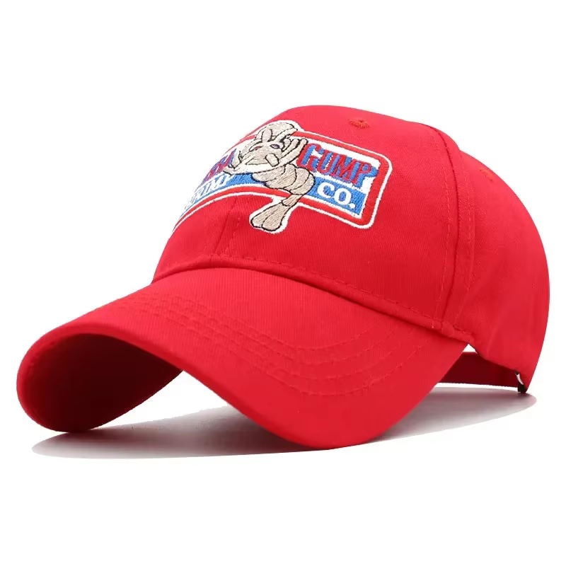 Adulte Forrest Bubba Gump Casquette Rouge Crevettes CO. Chapeau de Baseball Forrest Gump, Costume de