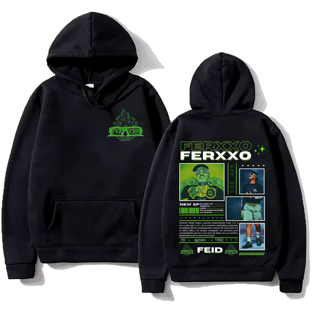 Sweats à capuche unisexes Rared Feid Ferxxo, sweat-shirt vintage des années 90, style hip hop, mode 