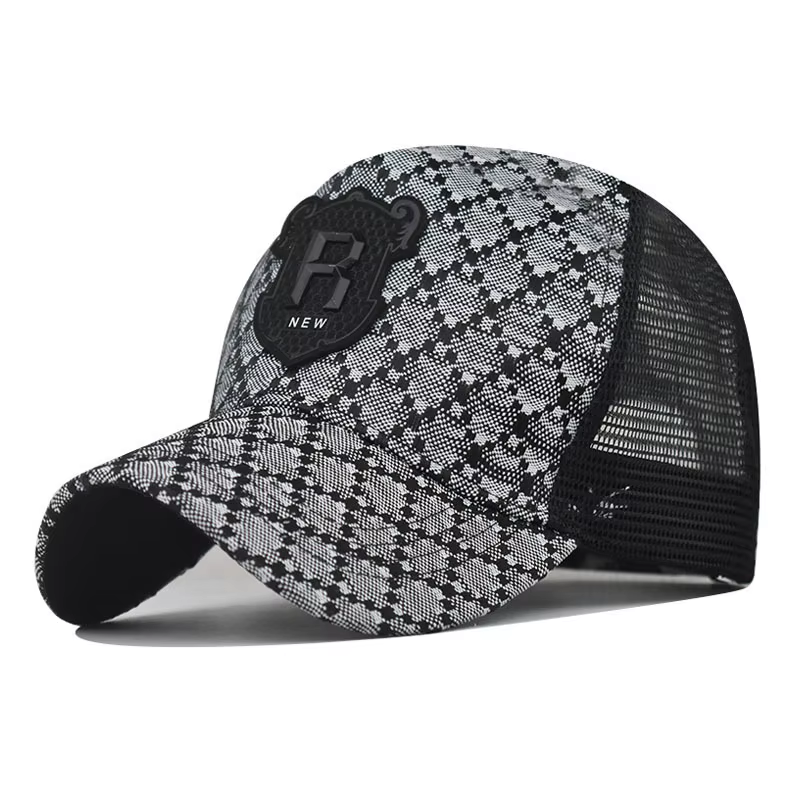 Casquette de baseball pour homme avec icône lettre R, idéale pour l'été, les activités de plein air,